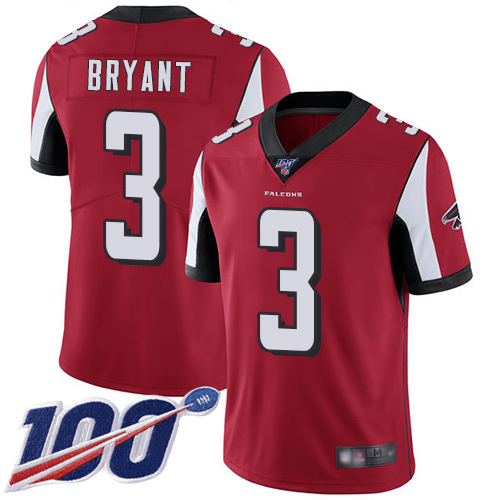 Atlanta Falcons Limited Red Men Matt Bryant Home Jersey NFL Football #3 100th Season Vapor Untouchable->atlanta falcons->NFL Jersey